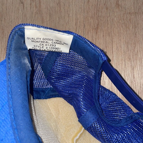 Vintage Discover Canada’s Yukon Trucker Hat Mesh Cap Blue SnapBack‎ - Picture 4 of 4